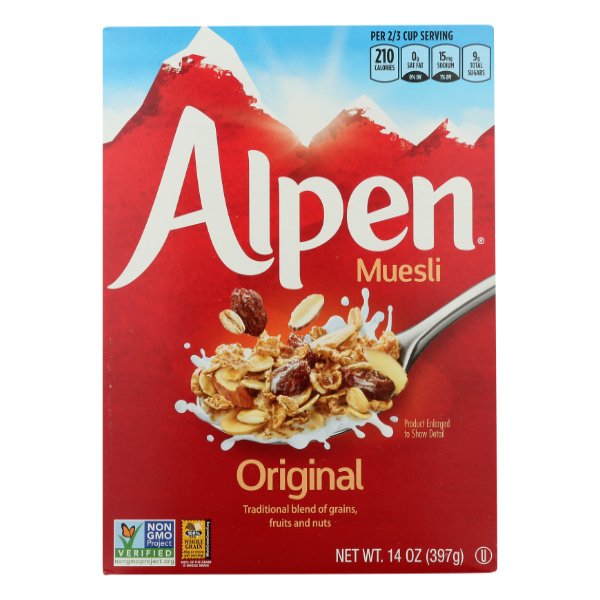 Alpen Original Muesli Cereal With Raisins - 14 Ounce