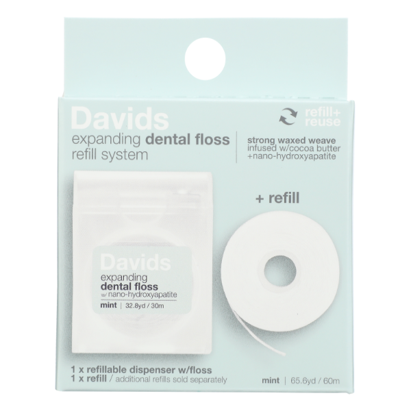 Davids Floss Dental Mint With Refill - 0.95 Ounce