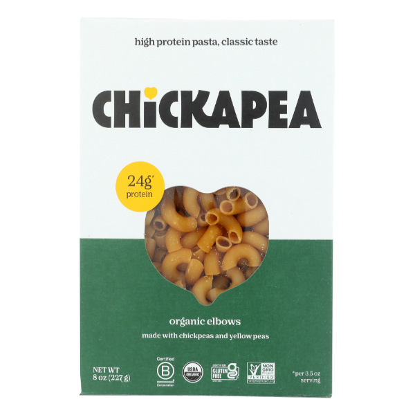 Chickapea Elbow Pasta Made With Chickpea & Yellow Peas - 8 Ounce
