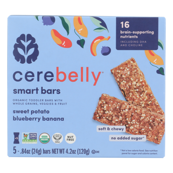 Cerebelly Blueberry Banana Toddler Bar - 4.2 Ounce