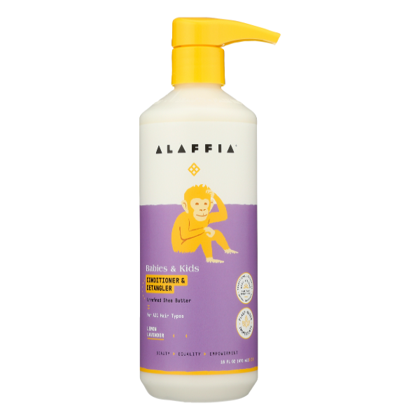 Alaffia Lemon Lavender Babies & Kids Conditioner & Detangler - 16 Fluid ounce