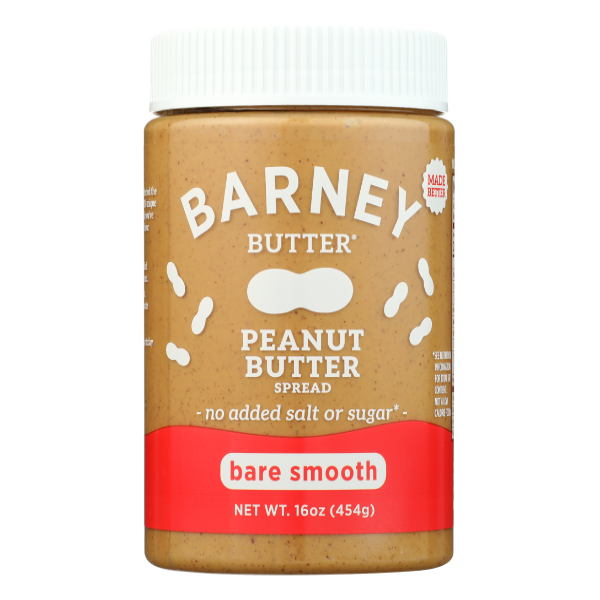 Barney Butter Peanut Buttr Bare Smooth - 16 Ounce