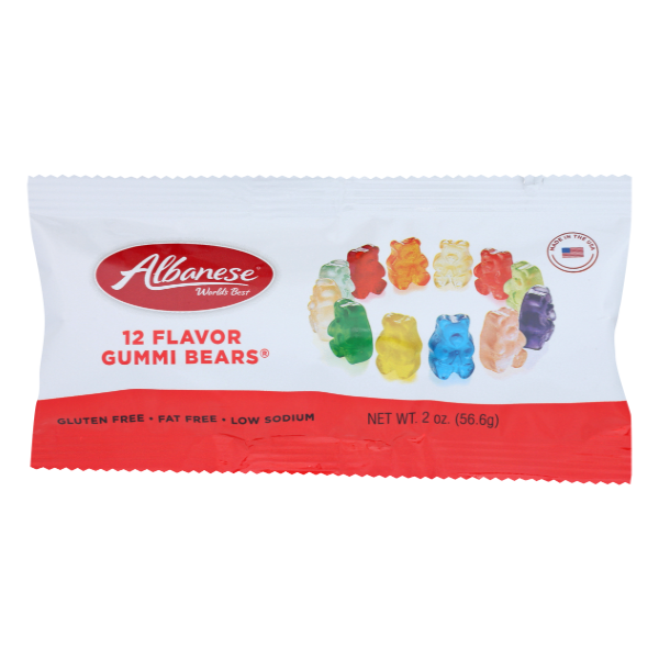 Albanese 12 Flavor Gummi Bear - 2 Ounce