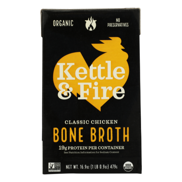 Kettle & Fire Chicken Bone Broth - 16.9 Fluid ounce