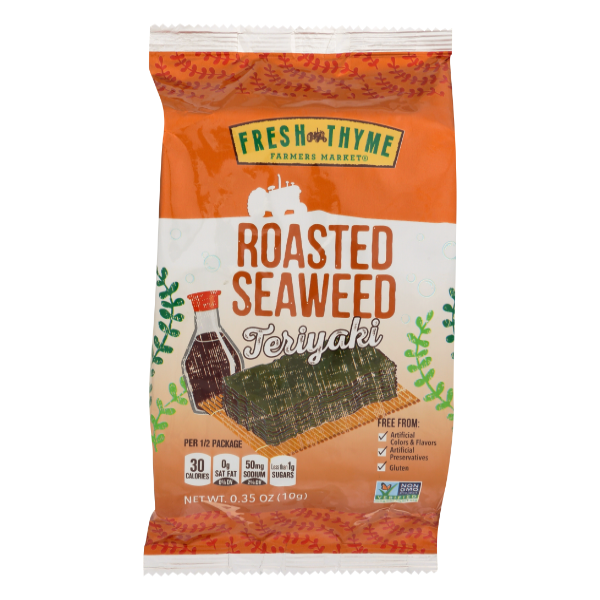 Fresh Thyme Roasted Seaweed With Teriyaki - 0.35 Ounce