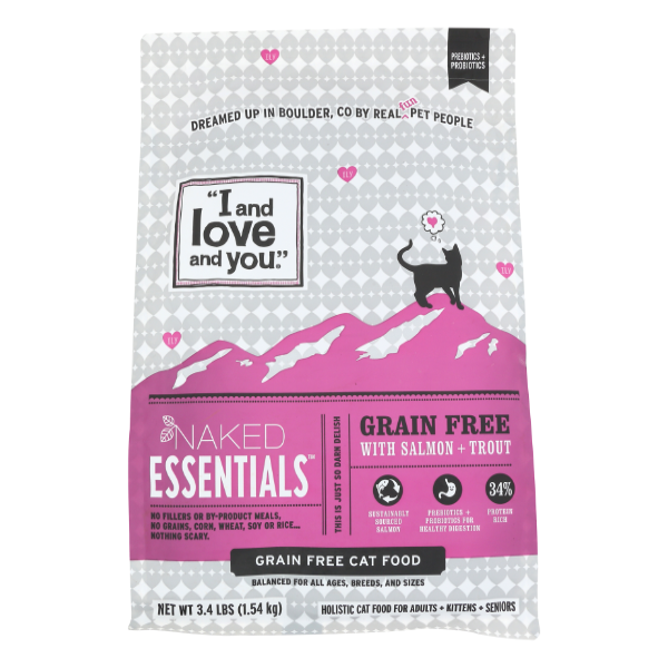I&love&you Salmon Trout Cat Kibble - 3.4 Pound