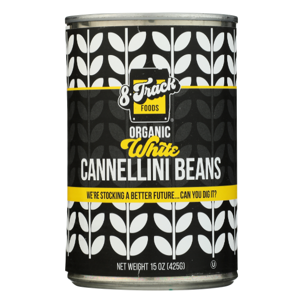 8 Track Foods White Cannellini Beans - 15 Ounce
