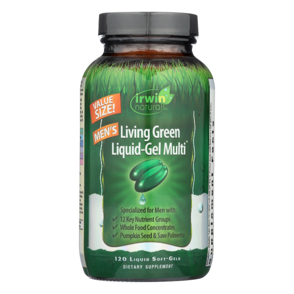 Irwin Naturals Living Green Liquid-gel Multi For Men - 120 Each