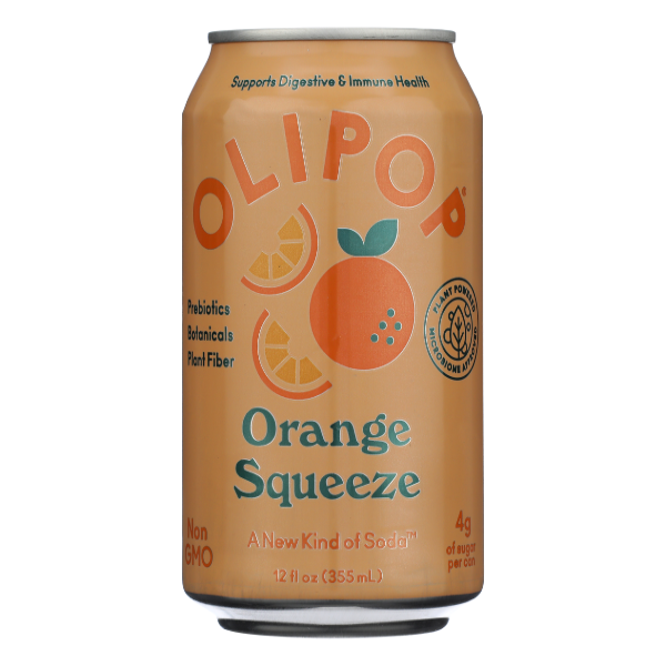Olipop Orange Squeeze Sparkling Tonic Single Can - 12 Fluid ounce