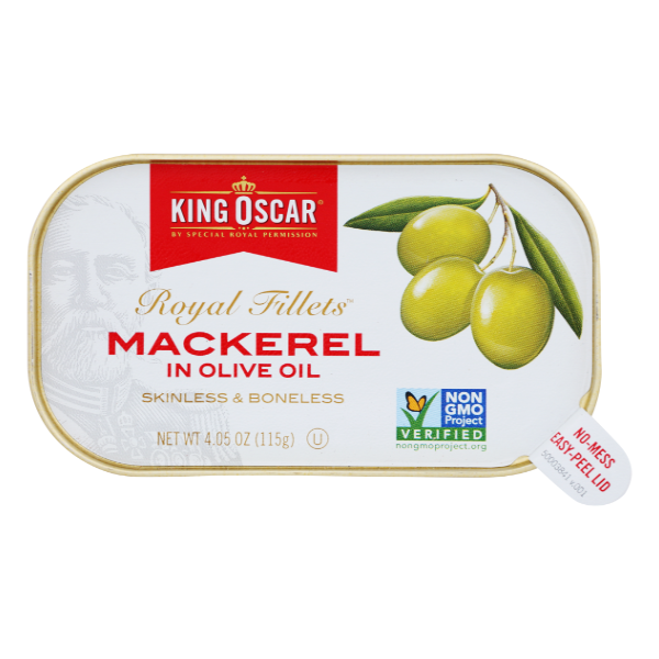 Kingoscar Royal Fillets Mackerel Olive Oil - 4.05 Ounce