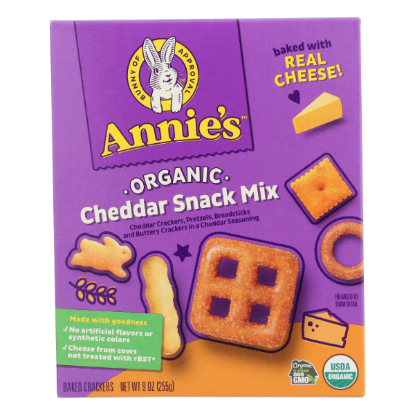 Annie's Homegrown Organic Cheddar Snack Mix - 9 Ounce