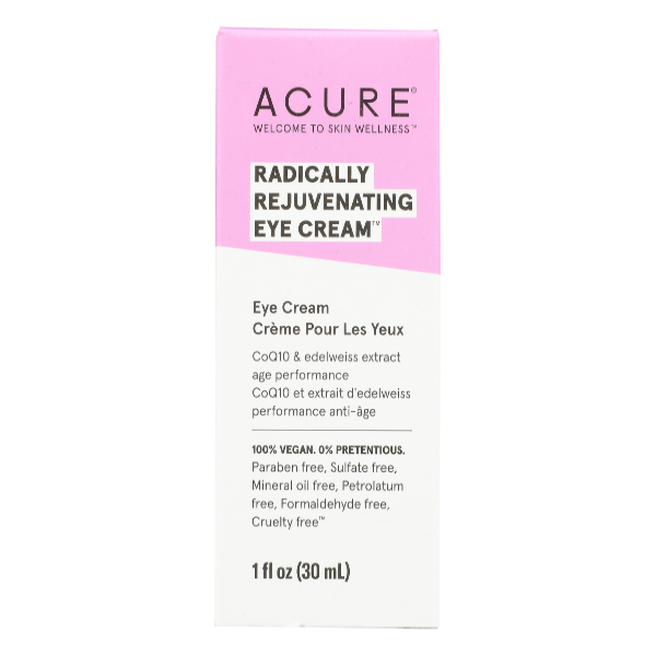 Acure Radically Rejuvenating Eye Cream Chlorella & Edelweiss Extract - 1 Fluid ounce
