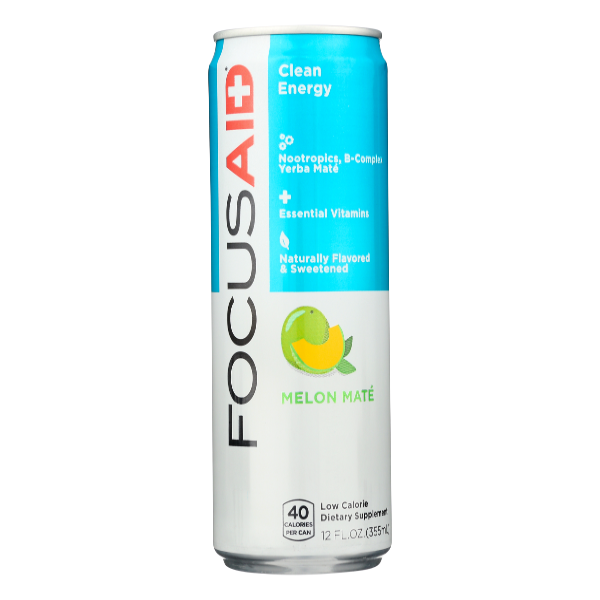 Lifeaid Beverage Focusaid Clean Energy Melon Mate Energy Drink - 12 Fluid ounce