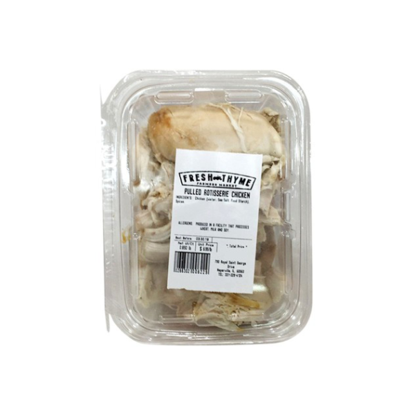 Fresh Thyme Pulled Rotisserie Chicken - Cold - 1 Pound