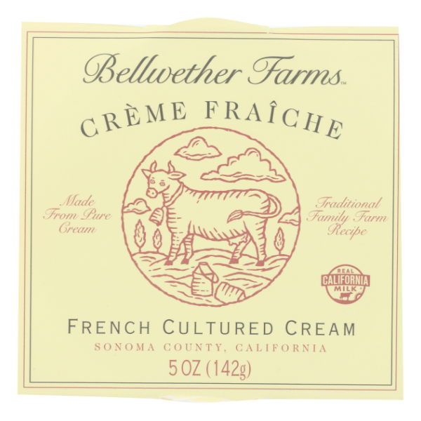 Bellwether Farms Creme Fraiche French Cultured Cream - 5 Ounce