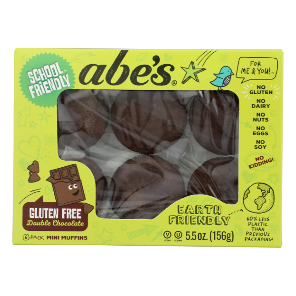 Abe's Gluten Free Double Chocolate Muffins - 5.5 Ounce