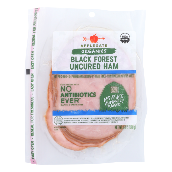 Applegate Organics Uncured Black Forest Ham - 6 Ounce