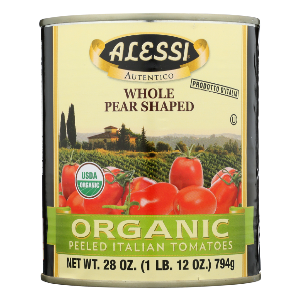 Alessi Organic Peeled Italian Tomatoes - 28 Ounce