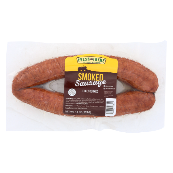 Fresh Thyme Smoked Sausage - 14 Ounce