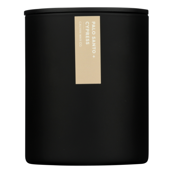 Calyan Wax Co Palo Santo And Cypress Black Soy Candle - 10.2 Ounce