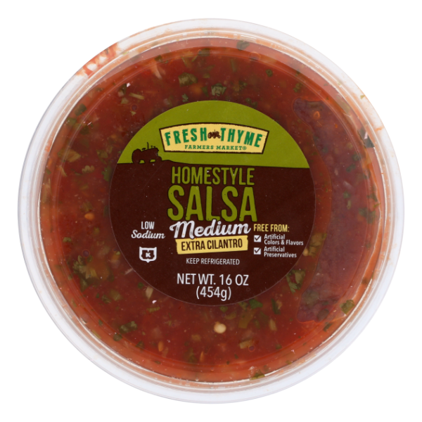 Fresh Thyme Homestyle Medium Salsa With Extra Cilantro - 16 Ounce