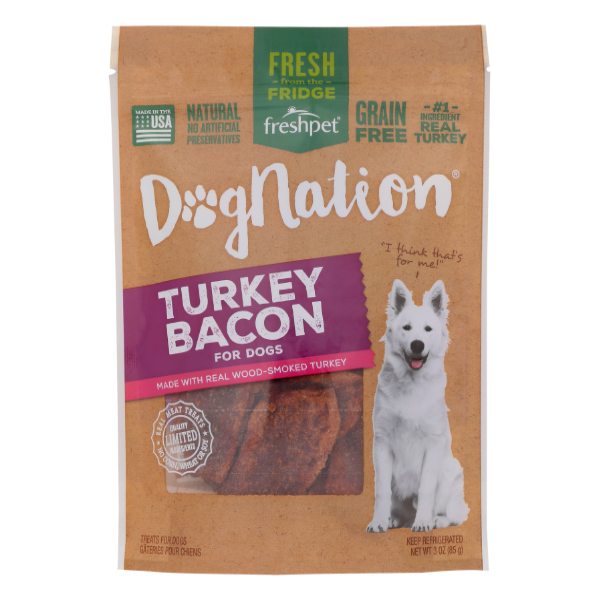 Freshpet Dog Nation Turkey Bacon For Dogs - 3 Ounce