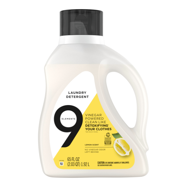 9 Elements Lemon Laundry Detergent - 65 Fluid ounce