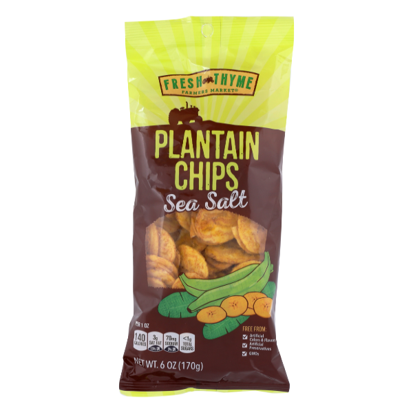 Fresh Thyme Sea Salt Plantain Chips - 6 Ounce