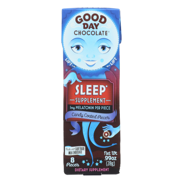 Good Day Chocolate Milk Chocolate Sleep Supplement 1mg Melatonin - 8 Each
