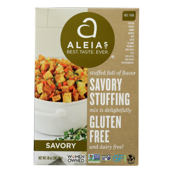 Aleias Gluten Free Savory Stuffing Mix - 10 Ounce