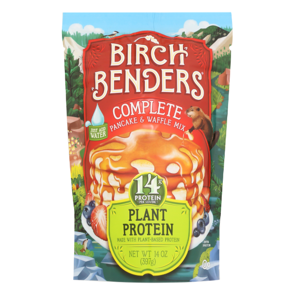 Birch Benders Plant Protein Waffle Pancake Mix - 14 Ounce