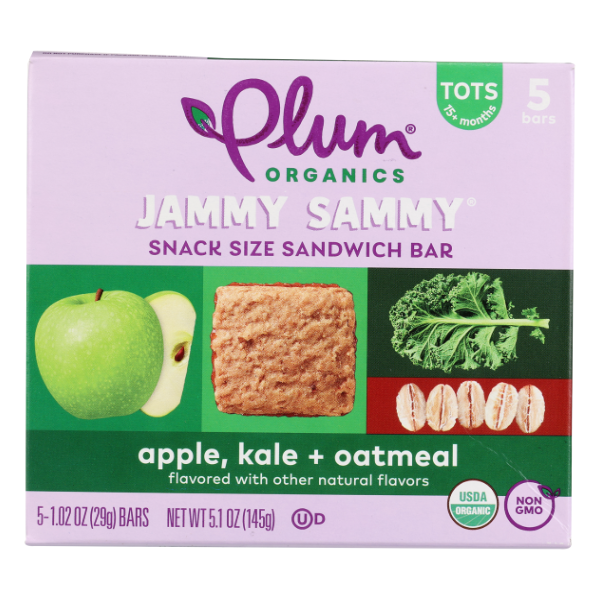 Plum Organics Apple & Kale Snack Bar - 5.1 Ounce
