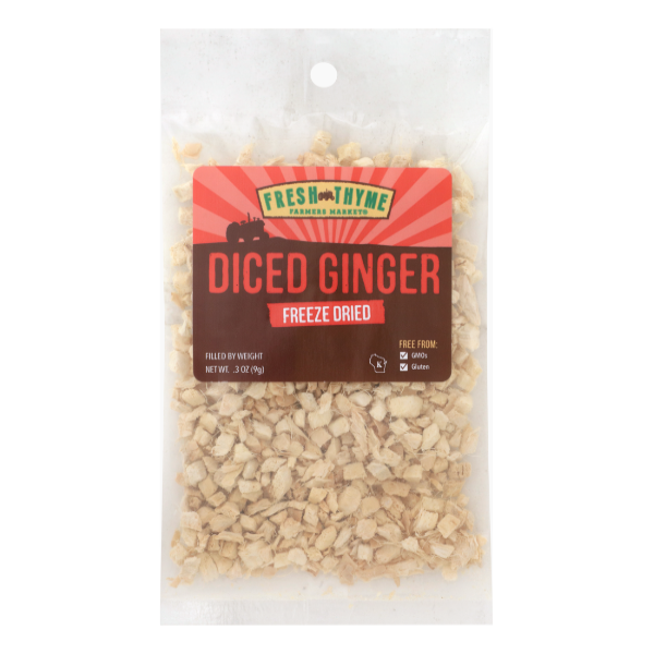 Fresh Thyme Freeze Dried Diced Ginger - 0.3 Ounce