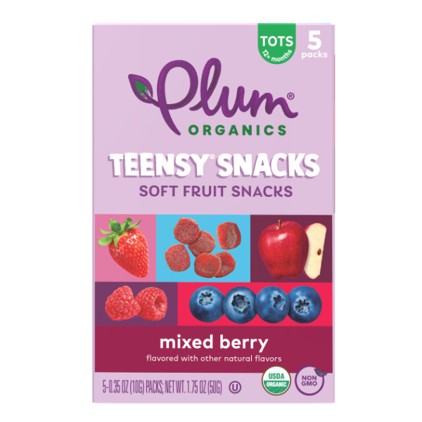 Plum Organics Frt Teensy Berry Org 5ct - 1.75 Ounce