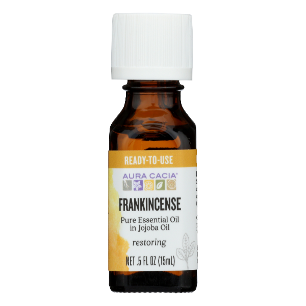 Aura Cacia Frankincense In Jojoba Oil - 0.5 Ounce