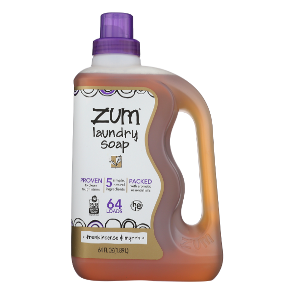 Zum Frankincense And Myrrh Laundry Soap 64 Loads - 64 Fluid ounce