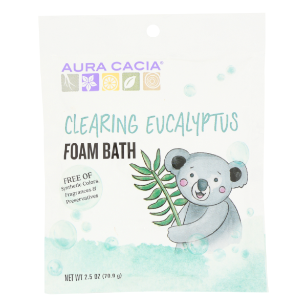 Aura Cacia Clearing Aromatherapy Foam Bath For Kids - 2.5 Ounce