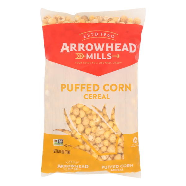 Arrowhead Mills Natural Puffed Corn Cereal - 6 Ounce