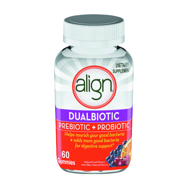 Align Dualbiotic Prebiotic + Probiotic Gummies - 60 Each