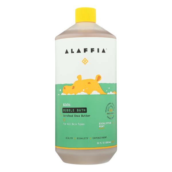 Alaffia Kids Eucalyptus Mint Everyday Shea Bubble Bath - 32 Fluid ounce