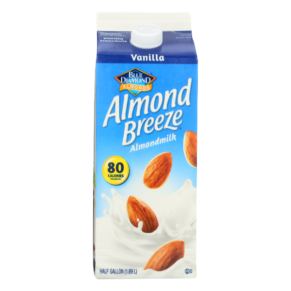 Blue Diamond Almond Breeze Vanilla Almond Milk - 64 Fluid ounce