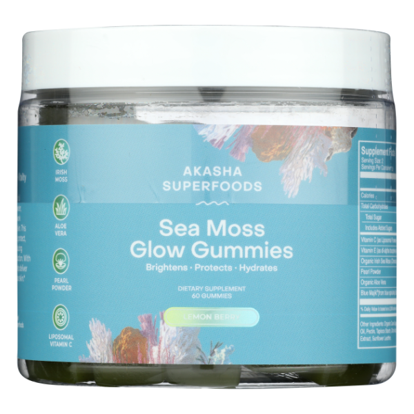 Akasha Superfoods Sea Moss Glow Gummy - 60 Each