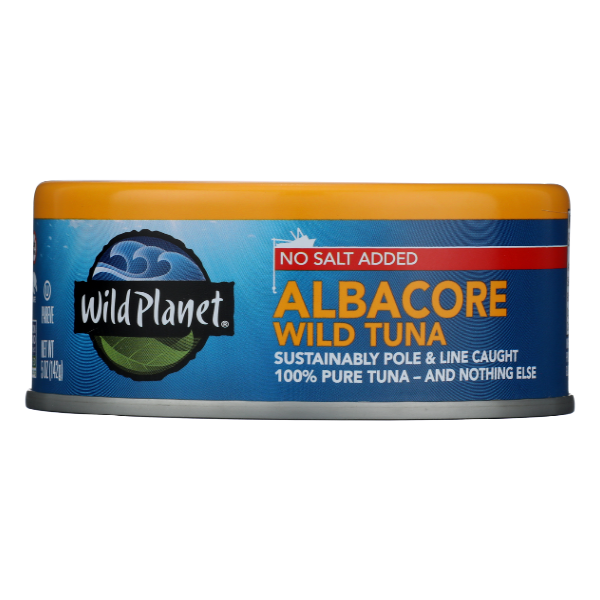 Wild Planet No Salt Added Albacore Wild Tuna - 5 Ounce