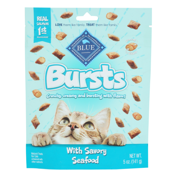 Blue Buffalo Seafood Burst Cat Treats - 5 Ounce