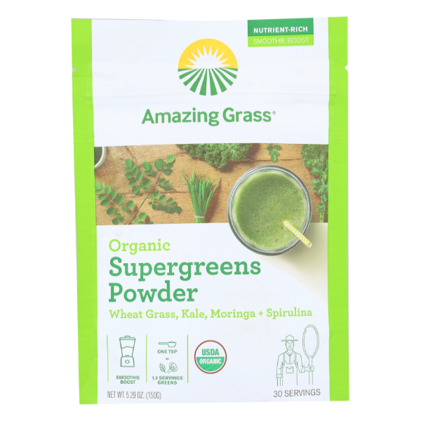 Amazing Grass Organic Supergreens Powder - 5.29 Ounce