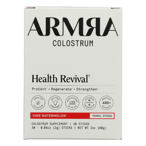 Armra Colostrum Powder Travel Sticks Watermelon 30 Packets - 2 Ounce