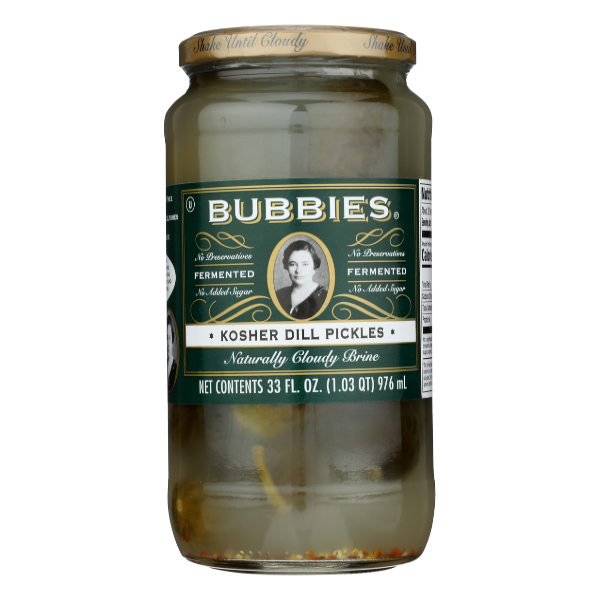 Bubbies Kosher Dill Pickles - 33 Ounce