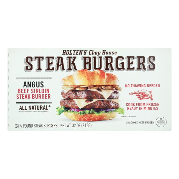 Angus Beef Sirlion Steak Burger - 32 Ounce