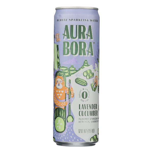 Aura Bora Lavender Cucumber Sparkling Water - 12 Fluid ounce