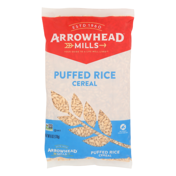 Arrowhead Mills Natural Puffed Rice Cereal - 6 Ounce